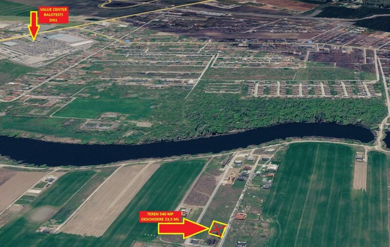 Balotesti/ Corbeanca Teren 540 mp  Proiect + Avize Autorizatie in curs